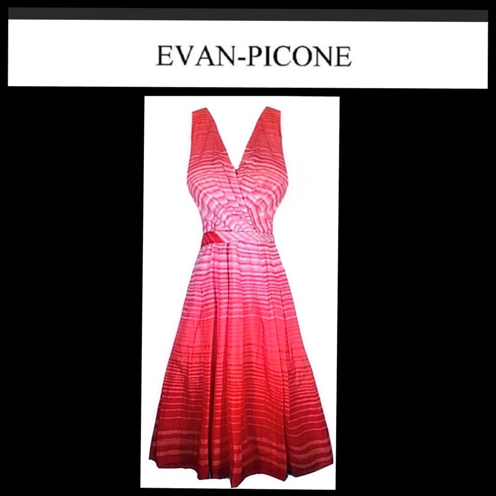 Evan-Picone size 2P Coral &Pink Dress Worn Once!